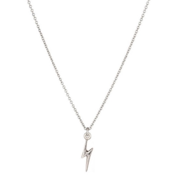Jewelry - Strength and power lightning bolt necklace- silver